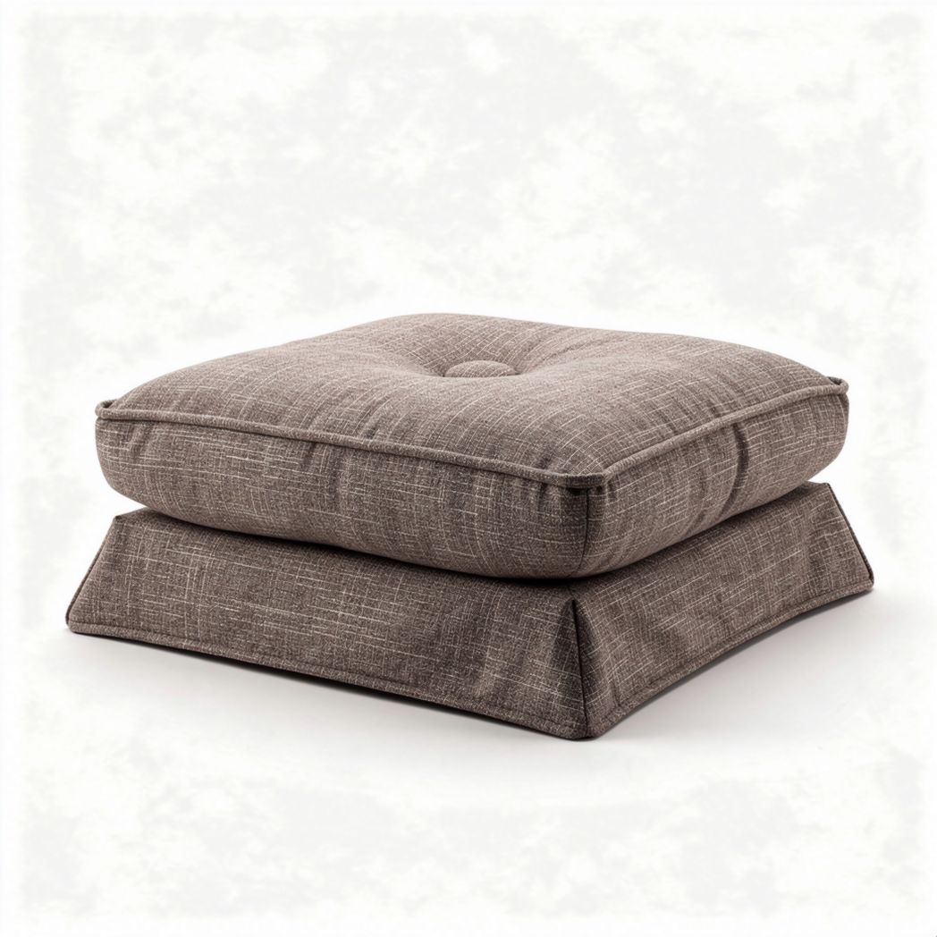 Capa de almofada em tecido cinza 45 x 45 x 15cm para uso externo